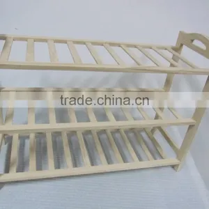 Pine Wooden Shoe Rack thumbnail-1