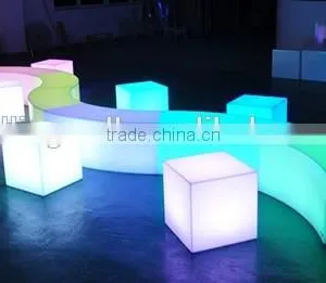 Modern Lounge Nightclub LED Furniture, Bench Used Strip Club Furniture thumbnail-2