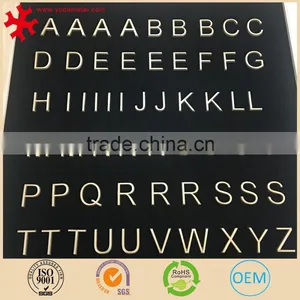 Letter Set for Felt Letter Board - 90 Piece Golden Color Letters, Numbers and Symbols for Changeable Letter Boards (1") Helvetic thumbnail-3