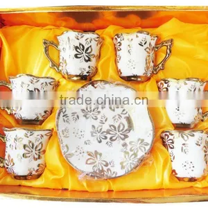 Delegant 12pcs Chinese Porcelain Coffee Cup Sets thumbnail-1
