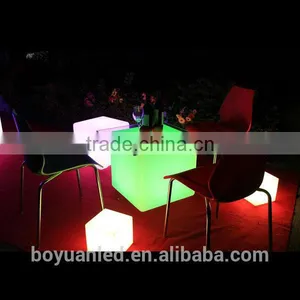 Elegant Led Luminous Sitting Cubes, Small Plastic Cubes thumbnail-2