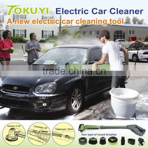 Rechargeable Car Wash Machine, Electric Clean and Polish Brush, Electric Car Cleaner With Telescopic Rod thumbnail-3