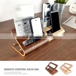 Media Storage Bentwood Quality Remote Control Organizer - Walnut thumbnail-5