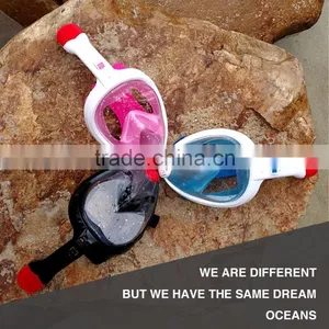 2017 Full Face Snorkel Mask 2.0 New Foldable Full Face Snorkeling Diving Scuba Mask With Detachable GoPro Mount Pivot Arm and Ea thumbnail-6