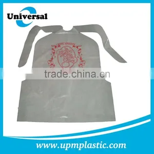 Disposable Restaurant Plastic LDPE Adult Bibs Aprons thumbnail-5