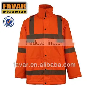 100% Polyester Reflective Waterproof Workwear Jacket thumbnail-1