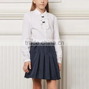 School Girls Cotton Long Sleeve Shirt High School Apparel thumbnail-6