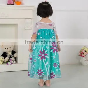 Frozen Fever Dress Frozen Girl Dress Latest Hot Sale Gambar Sex Frozen Elsa Dress thumbnail-3