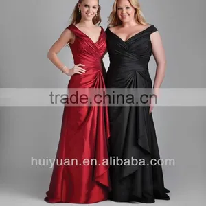 Deep v Neck Big Size Women Dress Evening Dress thumbnail-1