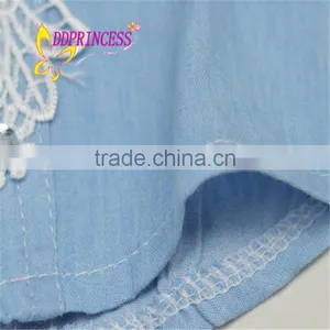 2015 Fashion Blue Cowboy Girl Suit Cowboy Set for Baby Girl Children thumbnail-4