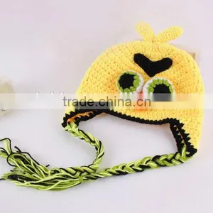 Cute Bird Handmade Baby Crochet Hat Fashion Animal Knitting Earflap Hat thumbnail-5