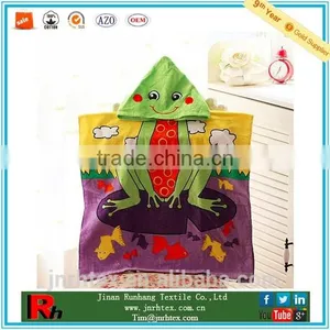 100% Cotton Velour Reactive Printed Custom Poncho Towel thumbnail-1