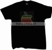 2013 Hot-selling EL Sound Activated Flashing T-Shirt thumbnail-1