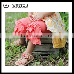 China Wholesale Baby Cute Knit Ruffle Pants thumbnail-2