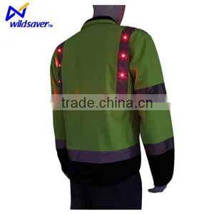 Winter Waterproof Polyester Cotton Reflective Safety Jacket for Mens thumbnail-6