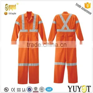 High Visibility Safety Coveralls With 3M Reflective Tape thumbnail-1