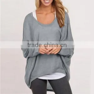 Hot Style Sweater Europe and the United States Show Thin Loose Women's T-shirt Multicolor Knitting Sweater thumbnail-5