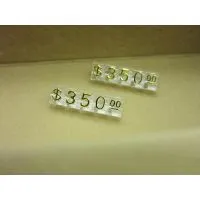 Clear Price Tags,Price Cubes for Jewellery Displays thumbnail-1
