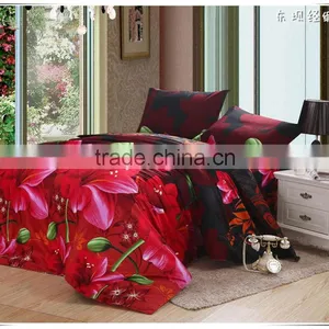 Wholesale Lotus Patten Flannel Bedding Sets(flower Patten Series) thumbnail-1
