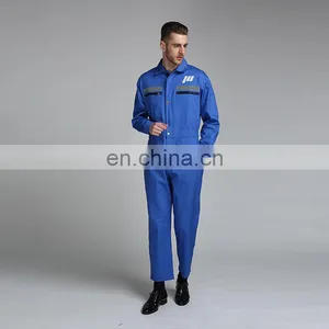 Custom Blue Wear Rough Workwear Greaseproof Blue Uniform Coveralls For Worker thumbnail-2