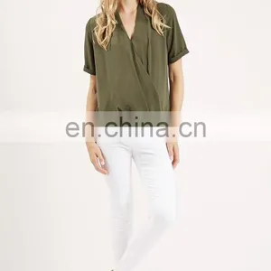 Fashion Wholesale Maternity Office Shirts Drape Blouse thumbnail-2