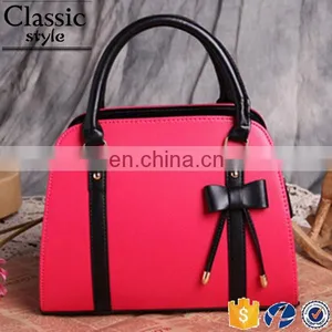 CR High Quality Control System Wholesale Designer Elegance Women Bag Bowknot Shell Bag Rose Red Fashion Bag Ladies Handbag 2016 thumbnail-1