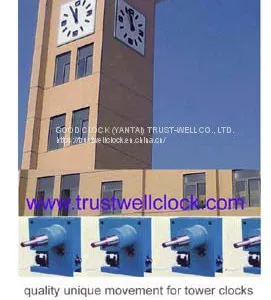 Four 4 Faces Tower Building Clocks With GPS Synchronization thumbnail-1