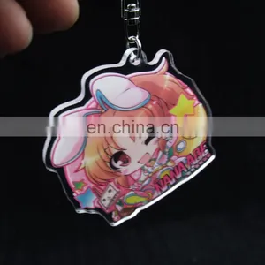 Fashional High Clear Acrylic Keychain With Colour Printed thumbnail-2