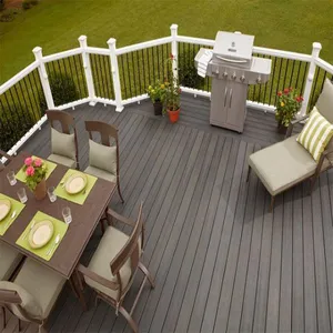 Outdoor WPC Flooring Board Wood Plastic Composite Hollow Decking thumbnail-4