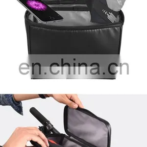 Bike Bag Bicycle With Adjustable Hooks Carrying Handle Reflective Trim and Large Pockets thumbnail-4