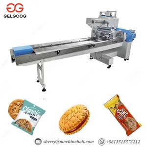 Pillow Type Cookie Packaging Machine, Candy Packing Machine for Sale thumbnail-1