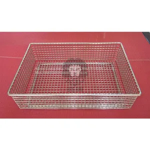 Stainless Steel Wire Basket Trays for Surgical Instrument Sterilization thumbnail-1