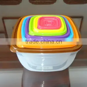 Hot Selling 7 Pcs Set Square Plastic Food Storage Container / Food Storage Box thumbnail-5