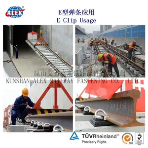 Railway Elastic Clip PR401 Used With Concrete Sleeper to Fasten Rails on Both Sides thumbnail-5