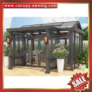Outdoor Metal Alu Aluminum Sunroom,garden Glass Sun House Room Project,excellent Aluminium Framework,super Durable! thumbnail-3