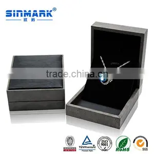 Gray Color Custom Logo Printed Jewelry Box for Ring Pendant Bracelet thumbnail-1