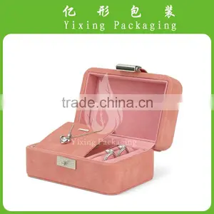 Special Designed Packaging Velvet Jewelry Box for Ring and Necklace thumbnail-1