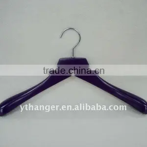 WL100 Purple Wood Hanger for Ladies Garment thumbnail-1