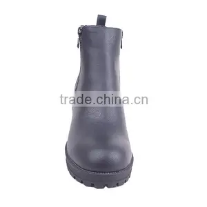 2016 New Arrival Fast Supplier Classic Available Make Your Own Mid Heel Zipper Boots thumbnail-3