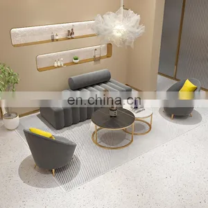 Nordic Beauty Salon Sofa Creative Leisure Reception Lounge Area Long Bar Hair Salon Clothing Store Small Sofa thumbnail-3