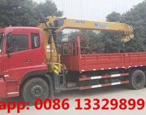 HOT SALE! DONGFENG TIANLONG 10T Cargo Truck With Crane for Sale thumbnail-3