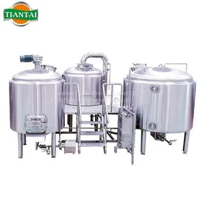 TIANTAI Commerical 500L 3 Vessel Steam Heating Micro Brewery Equipment for Sale thumbnail-1