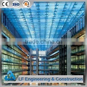 High Quality and Low Cost Fast Build Steel Construction Atrium Roof thumbnail-1