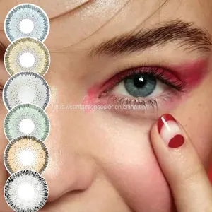 2023 New Arrival Wholesale High Quality Yearly Soft Comfortable Colored  Natural Contact Lenses For Eye thumbnail-1