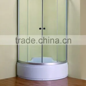ABS High Tray Frosting Tempered Glass Shower Enclosure thumbnail-1