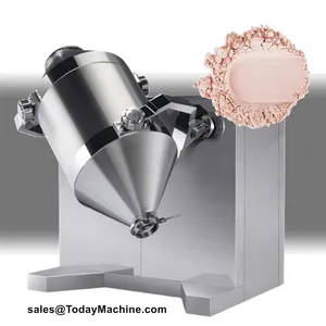 Automatic 3D Rotary Mixing Cocoa Chilli Spice Seasoning Drum Mixing Machine thumbnail-1