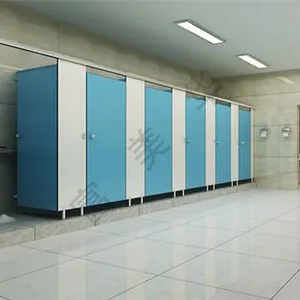 12mm HPL Board Toilet Cubicle Compact Laminate Toilet Cubicles System thumbnail-2