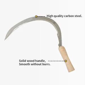 Wholesale Agricultural Carbon Steel Sickle for Nigeria Ghana Kenya Uganda Farm Tool Buyers thumbnail-1