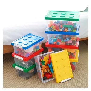 Clear Plastic Storage Bins With Lids 3 Size Craft Storage Container Sensory Bin Organizing Containers for Home Office thumbnail-4