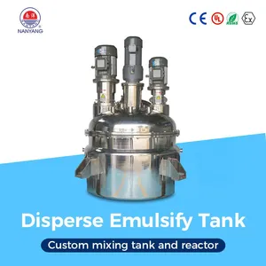 Stainless Steel Mixing Tank With Heating Cooling Jacket & Vacuum Homogenizer Emulsifier for Liquid Soap Shampoo Lotion Food Beverage thumbnail-4